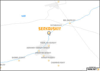 map of Serkovskiy