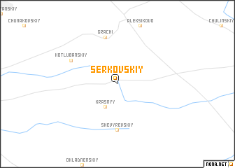 map of Serkovskiy