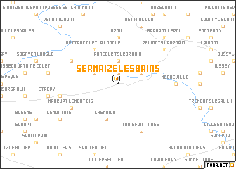 map of Sermaize-les-Bains