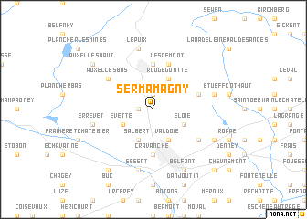 map of Sermamagny