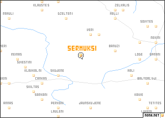 map of Sērmukši