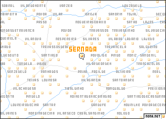 map of Sernada