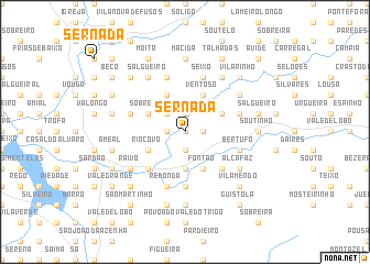 map of Sernada