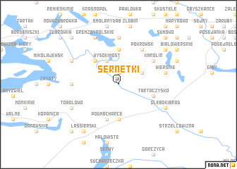 map of Sernetki