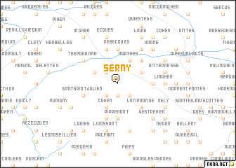 map of Serny