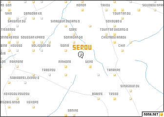 map of Sérou