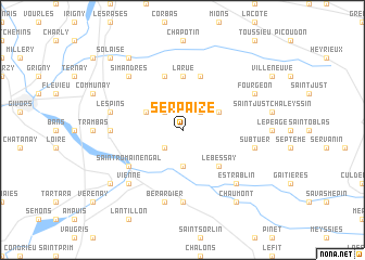 map of Serpaize