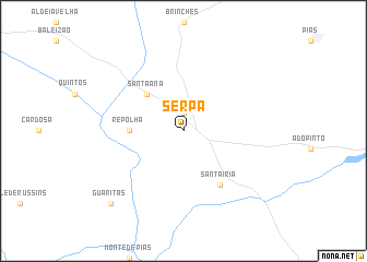 map of Serpa