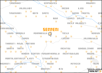 map of Şerpeni