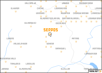 map of Serpos