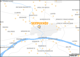 map of Serpukhov