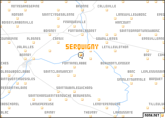 map of Serquigny