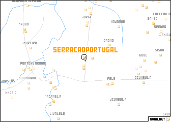 map of Serração Portugal