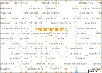 map of Serrada da Mata