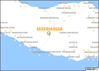 map of Serra de Água