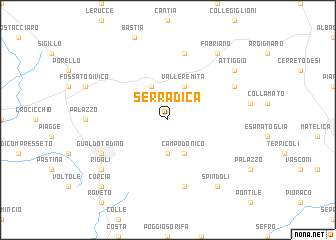 map of Serradica