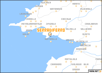 map of Serra-di-Ferro