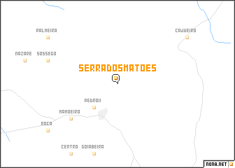 map of Serra dos Matões