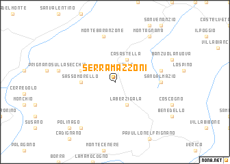 map of Serramazzoni