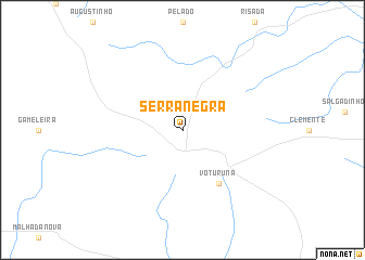 map of Serra Negra