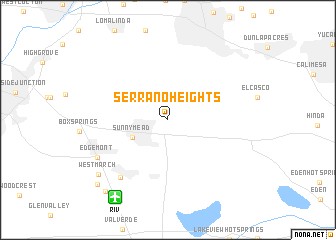 map of Serrano Heights