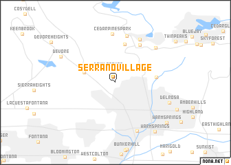 map of Serrano Village
