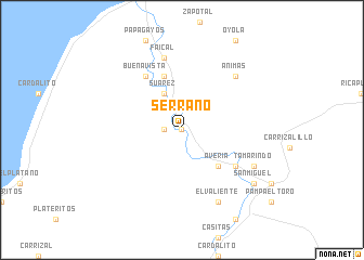 map of Serrano