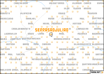 map of Serra São Julião