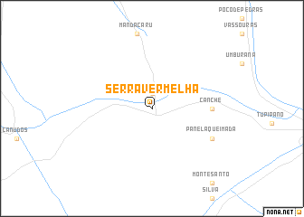 map of Serra Vermelha