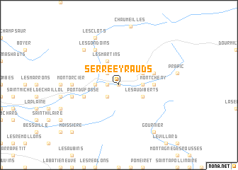 map of Serre-Eyrauds