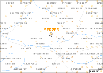 map of Serres