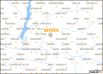map of Serres