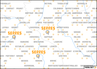 map of Serres