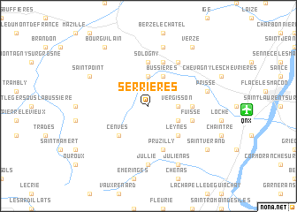 map of Serrières