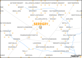 map of Serrigny