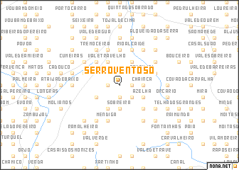 map of Serro Ventoso