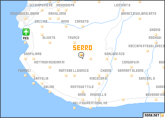 map of Serro