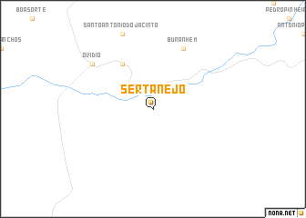 map of Sertanejo