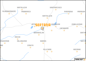 map of Sertânia