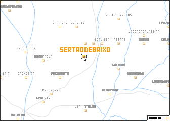 map of Sertão de Baixo