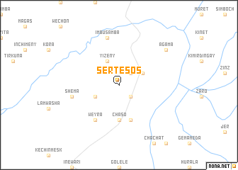 map of Sertʼe Sos