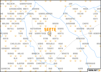 map of Sertʼē