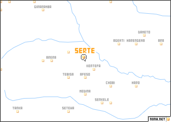 map of Sertʼē