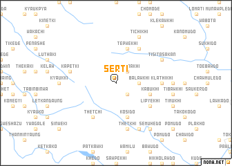 map of Serti