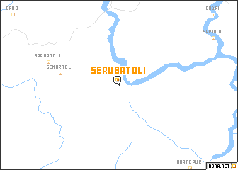 map of Serubātoli