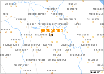 map of Serudānga