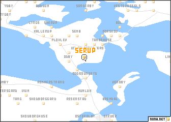 map of Serup