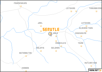 map of Serutle