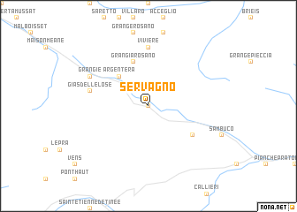 map of Servagno