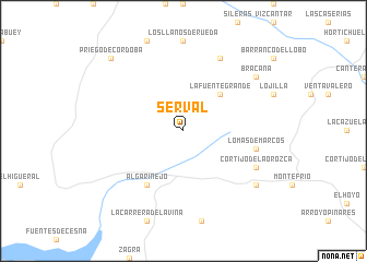 map of Serval